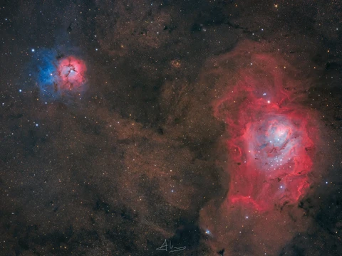 M8-M20 Lagoon & Trifid nebulae