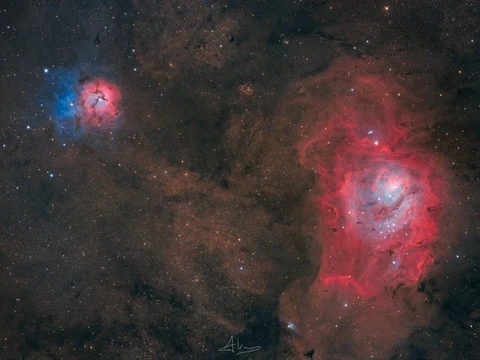M8-M20 Lagoon & Trifid nebulae