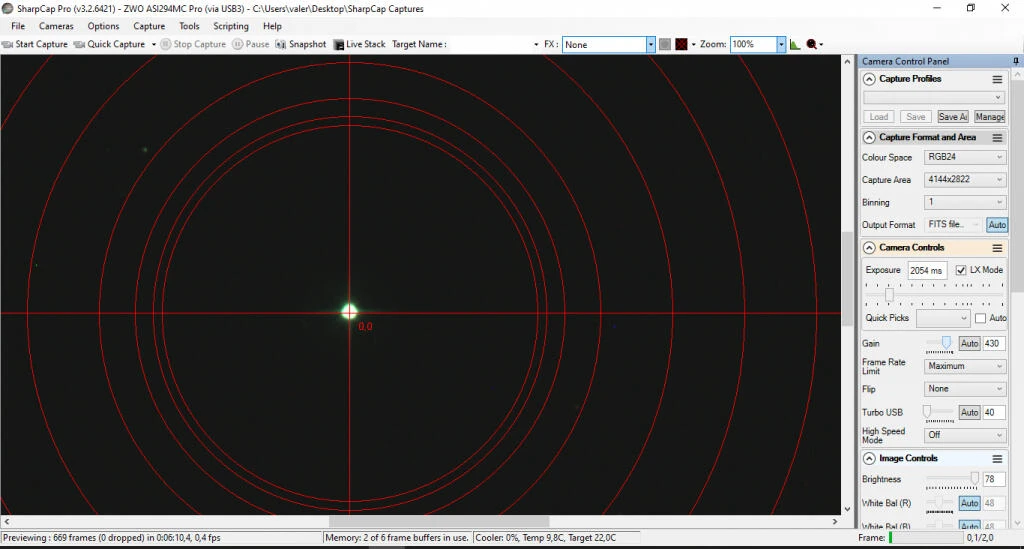 Polar alignment step 3