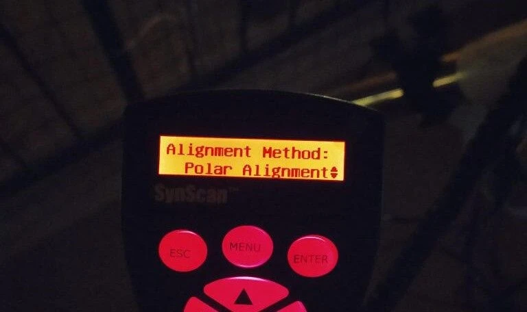 Polar alignment step 5