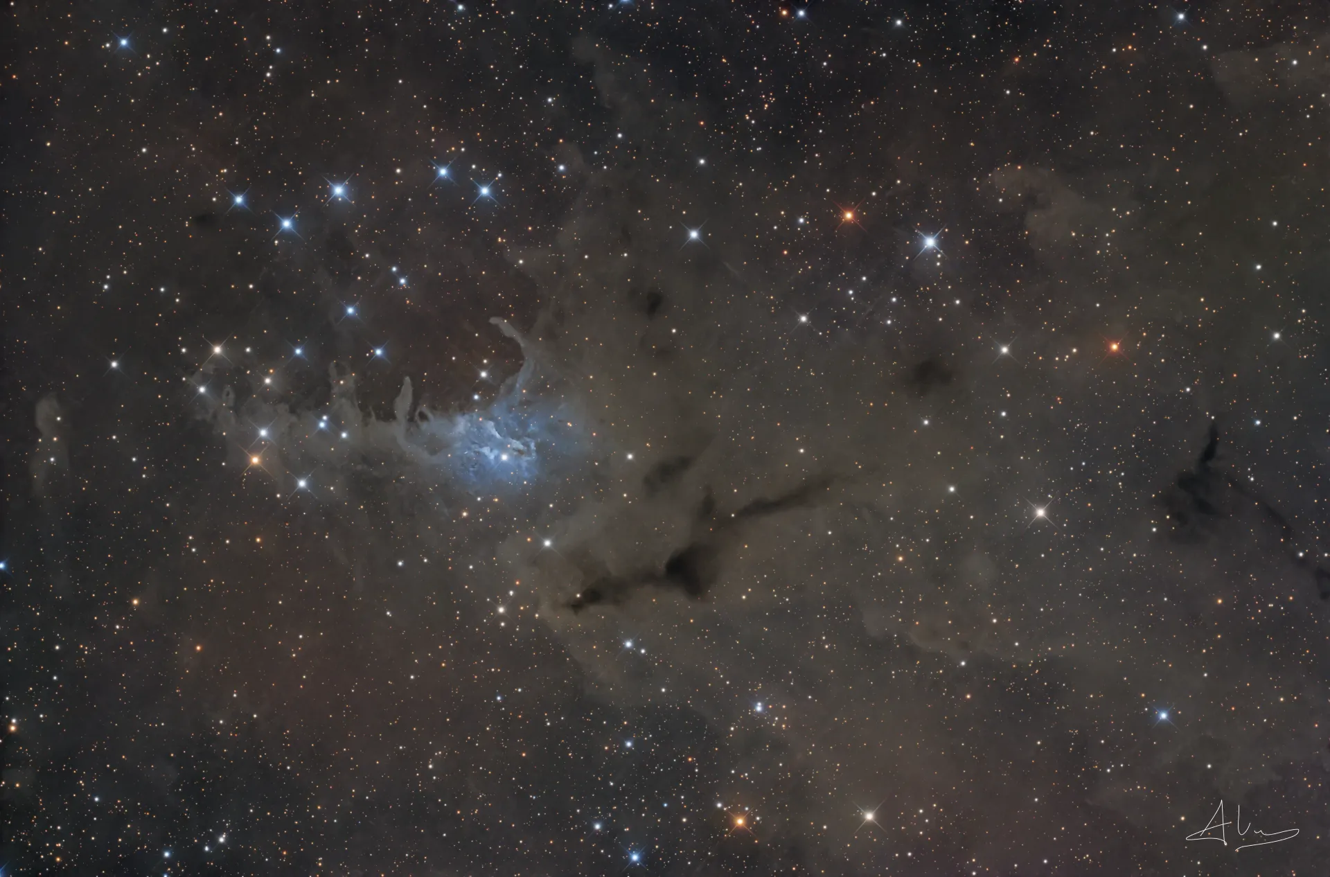 VdB 4 & Sail Boat Cluster