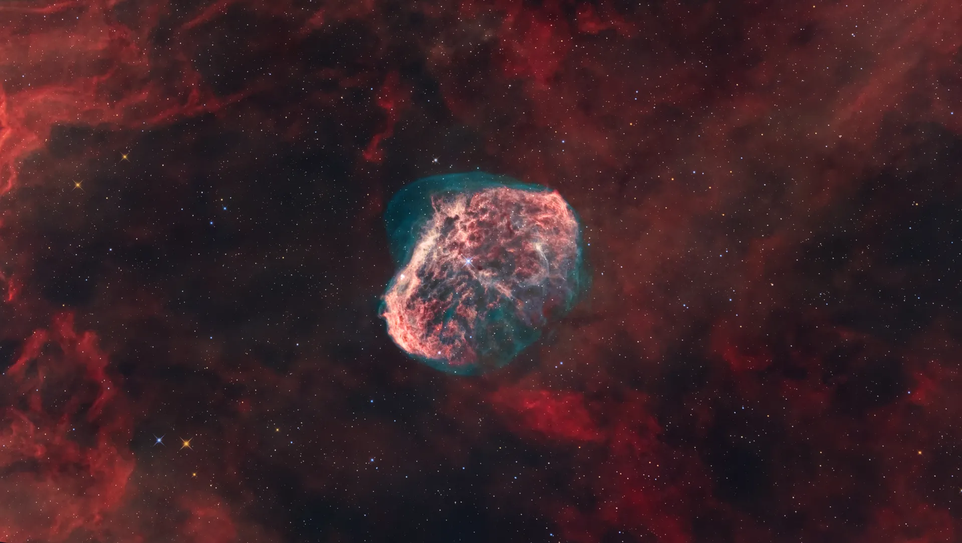 WR 136 and NGC 6888 Crescent Nebula